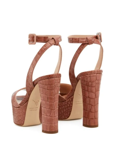 Shop Giuseppe Zanotti Betty Sandals In Brown