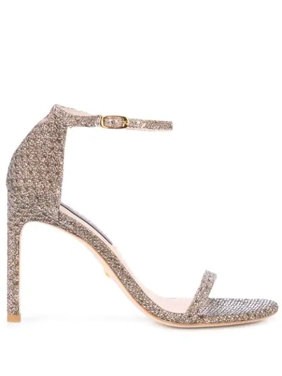 Shop Stuart Weitzman 'nudistsong' Sandalen In Silver