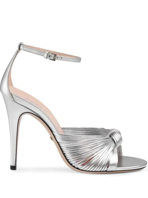 silver gucci sandals