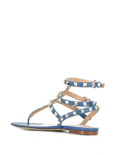 VALENTINO VALENTINO GARAVANI ROCKSTUD SANDALS - 蓝色