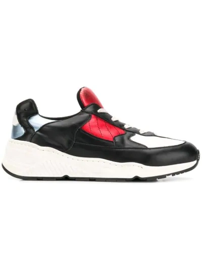 Shop A.f.vandevorst Panelled Colour Block Sneakers In Black