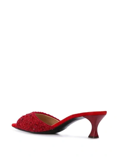 Shop Brock Collection Giotto Embroidered Pumps In Red A303