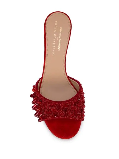 Shop Brock Collection Giotto Embroidered Pumps In Red A303