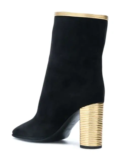 Shop Saint Laurent Loulou Ankle Boots - Black