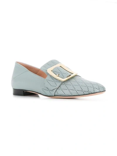 Shop Bally Janelle Loafers In Blue