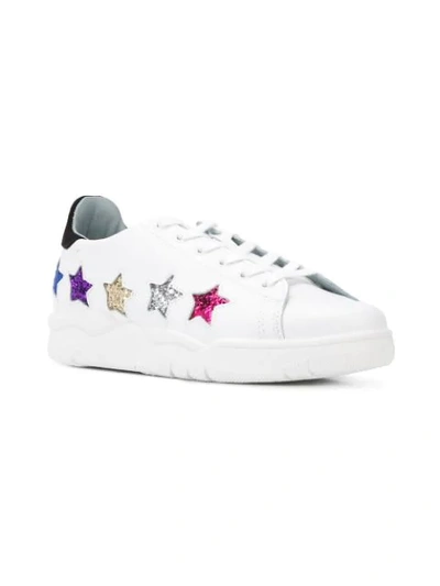 Shop Chiara Ferragni Star Sneakers In White