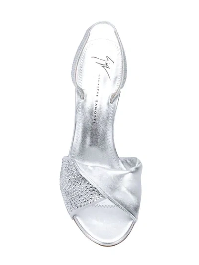 Shop Giuseppe Zanotti Rosaline Sandals In Silver