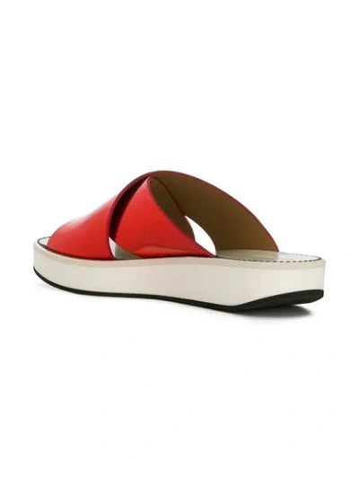 Shop Flamingos Open-toe Sandals In Red