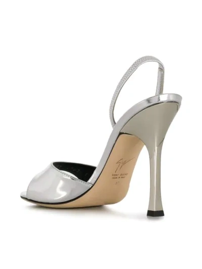 Shop Giuseppe Zanotti Kellen Sandals In Silver