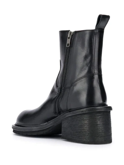 Shop Ann Demeulemeester Chunky Ankle Boots In Black