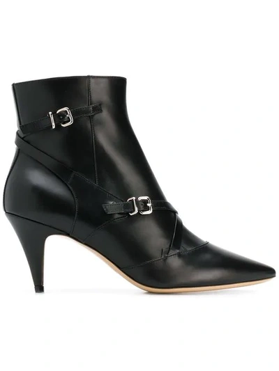 Shop Tod's Multi-buckle Ankle Boots In Black