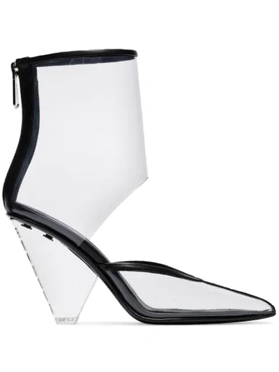 Shop Balmain Transparent 95 Ankle Boots
