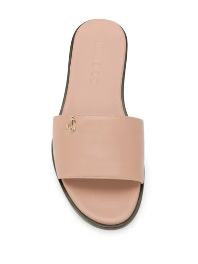 Shop Jimmy Choo Minea Flat Sandals In Pink