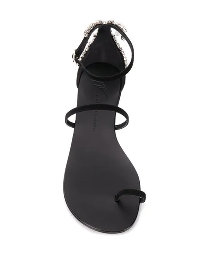 Shop Giuseppe Zanotti 'lynette' Sandalen - Schwarz In Black