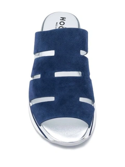 Shop Hogan Platform Slip-ons In Blue