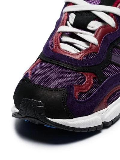 Shop Adidas Originals Purple Temper Run Suede And Mesh Sneakers