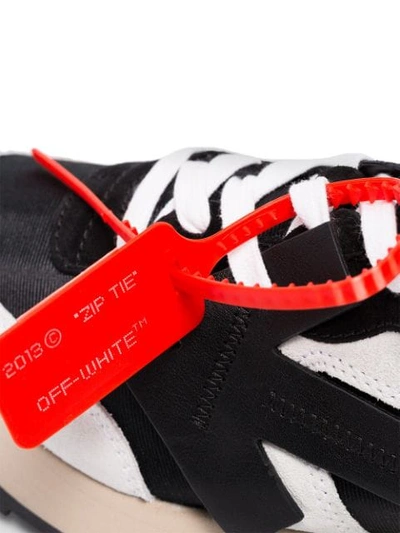 Shop Off-white Black And White Arrow Low-top Runner Sneakers