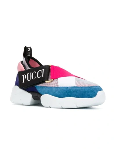 Shop Emilio Pucci City Cross Sneakers In Pink