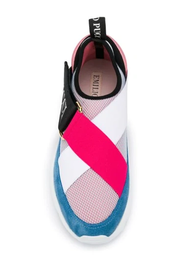 Shop Emilio Pucci City Cross Sneakers In Pink