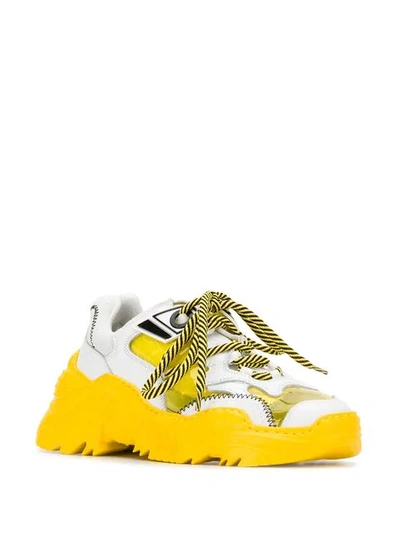 Shop N°21 Nº21 Billy Chunky Sneakers - Yellow