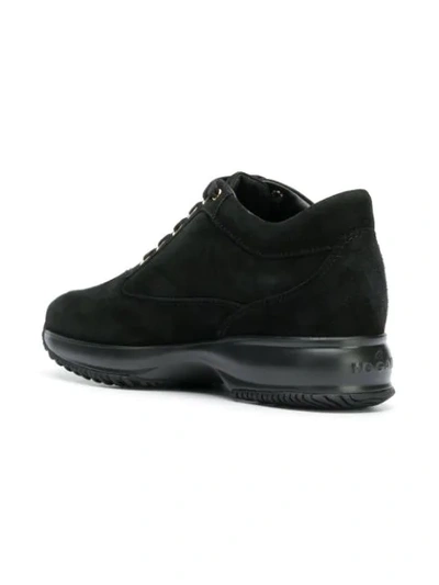 Shop Hogan High Platform Sneakers In Black