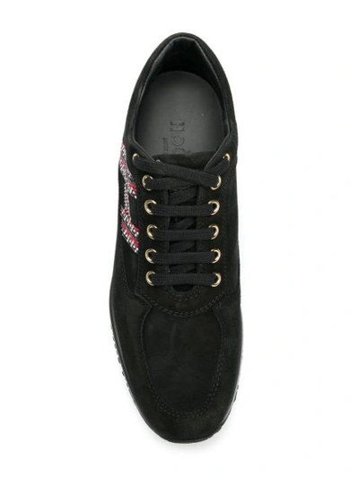 Shop Hogan High Platform Sneakers In Black