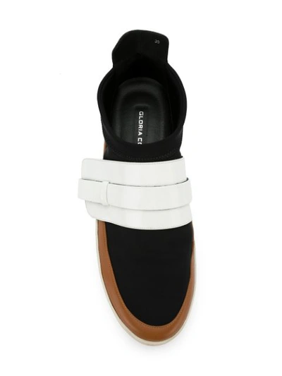 Shop Gloria Coelho Colorblocked Sneakers In Black