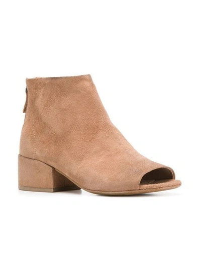 Shop Marsèll Open Toe Ankle Boots In Neutrals