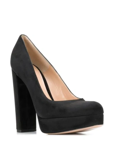 Shop Gianvito Rossi Chunky Heel Pumps In Black