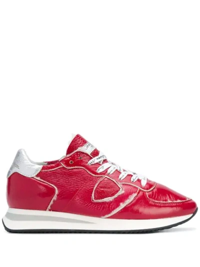 Shop Philippe Model Trpx Sneakers In Red