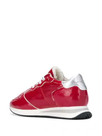 Shop Philippe Model Trpx Sneakers In Red