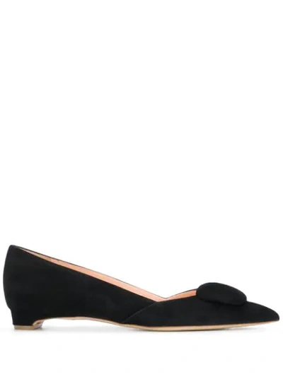 Shop Rupert Sanderson Aga Ballerina Shoes In Black