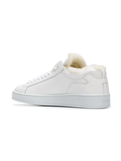 Shop Kenzo Tennix Sneakers In White