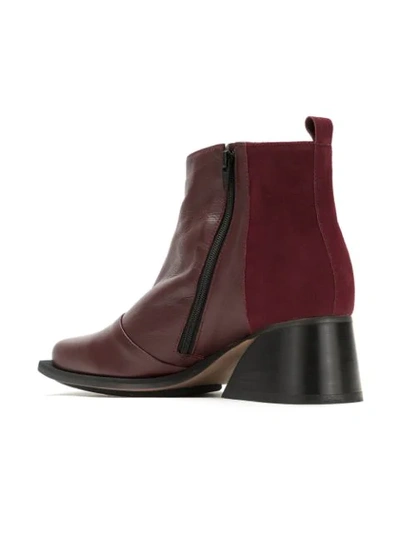 Shop Mara Mac Leather Ankle Boot In Red