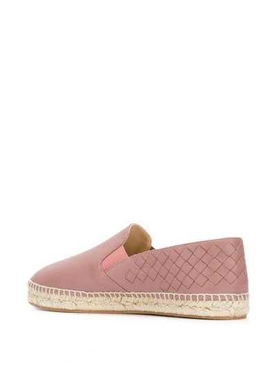 BOTTEGA VENETA GALA INTRECCIATO ESPADRILLES - 粉色