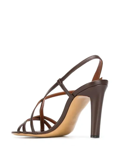 Shop Michel Vivien Strappy Sandals In Brown