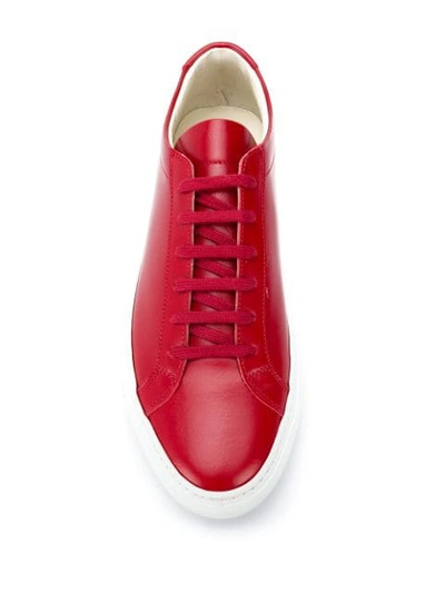 Shop Common Projects Achilles Low-top Sneakers In Red