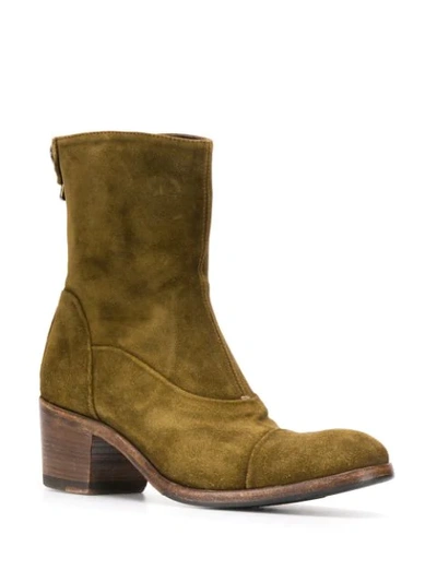 Shop Alberto Fasciani Suede Ankle Boots In Green