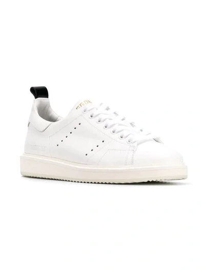 Golden Goose Starter White Leather Sneakers | ModeSens