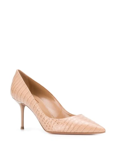 Shop Aquazzura Purist Pumps In Neutrals