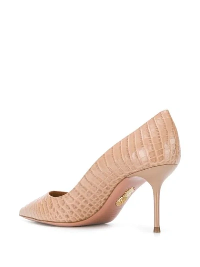 Shop Aquazzura Purist Pumps In Neutrals