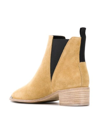 Shop Acne Studios Jensen Suede Boots In Neutrals