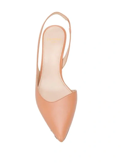 Shop Lanvin Slingback Pumps - Neutrals