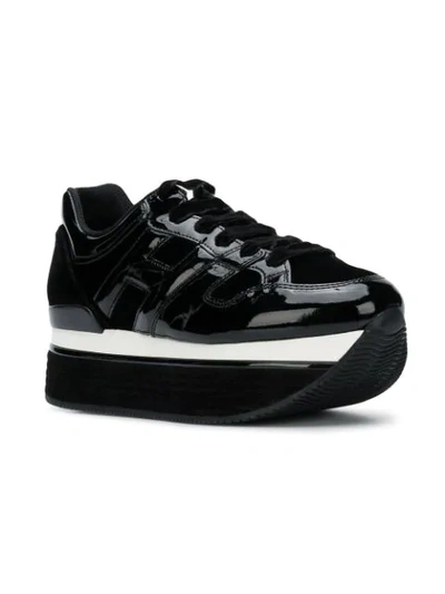 Shop Hogan Maxi H222 Sneakers In Black