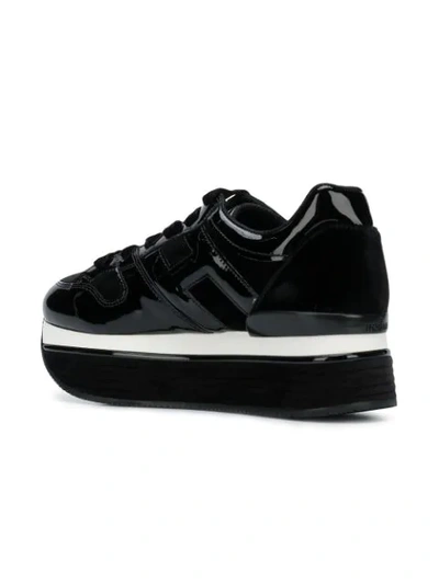 Shop Hogan Maxi H222 Sneakers In Black