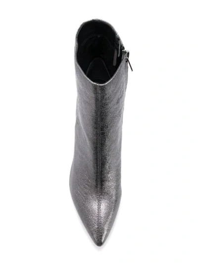 Shop Sam Edelman Metallic Ankle Boots - Grey
