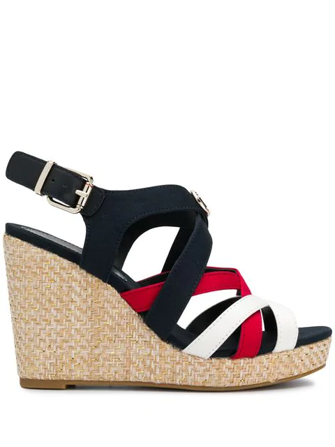 tommy hilfiger red sandals