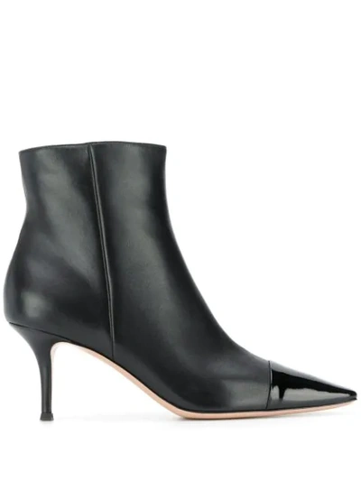 Shop Gianvito Rossi Lucy Ankle Boots In Black