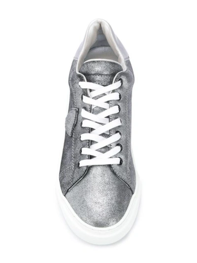 Shop Philippe Model Paris Sneakers - Silver