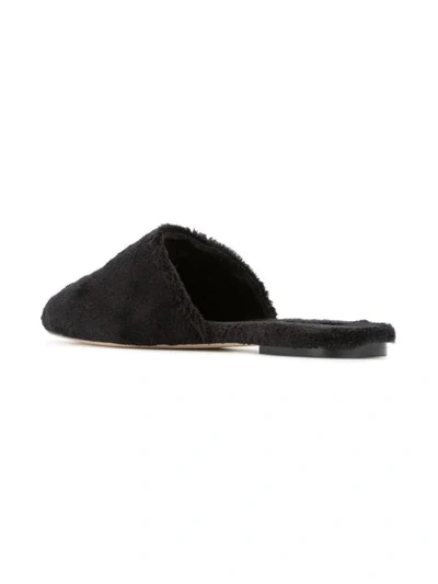 Shop Mara & Mine Nadia Pineapple Mules In Black